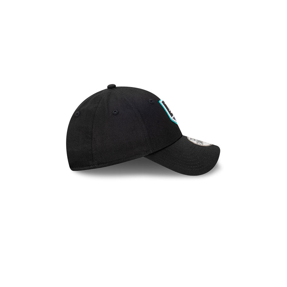 Port Adelaide Power Kids Hat - AFL Official Team Colour Black 9Forty Kids Strapback Cap - New Era
